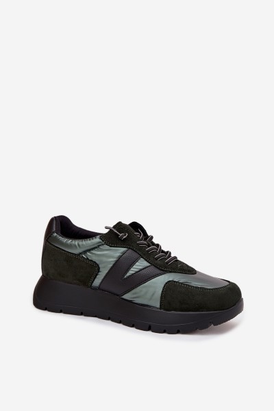 Women's Sneakers on Platform Vinceza 58561 Dark Green 2