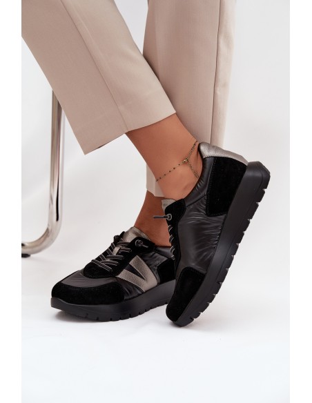 Women's Sneakers On Platform Vinceza 58561 Black