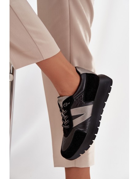 Women's Sneakers On Platform Vinceza 58561 Black