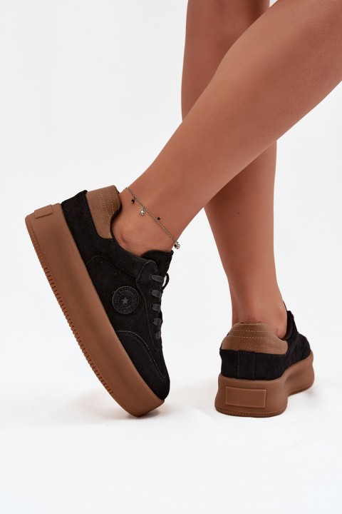 Women's Sneakers on Platform Big Star SS274761 Black