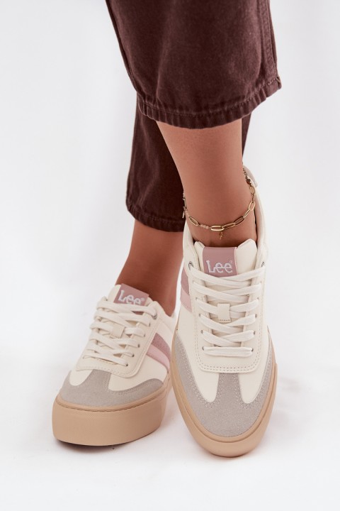 Moteriški sportbačiai LEE AILANI WOMEN LOW 50253004.02A Išblukusi balta