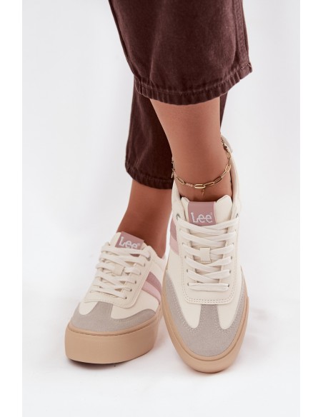 Moteriški sportbačiai LEE AILANI WOMEN LOW 50253004.02A Išblukusi balta