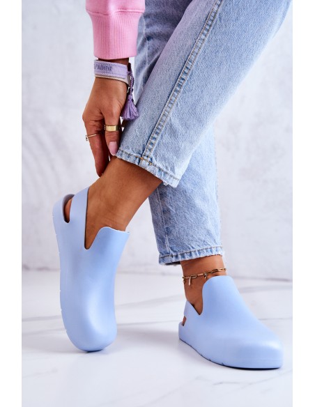 Fashionable Rubber Clogs Blue Meriko