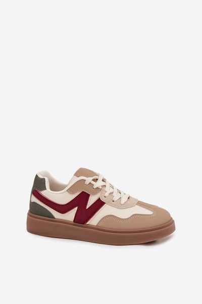 Women's Low Eco Leather Sneakers Bežowe Givelle 2