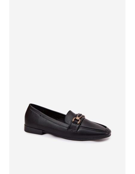 Women's Loafers Shoes With Decoration Black Priscelle