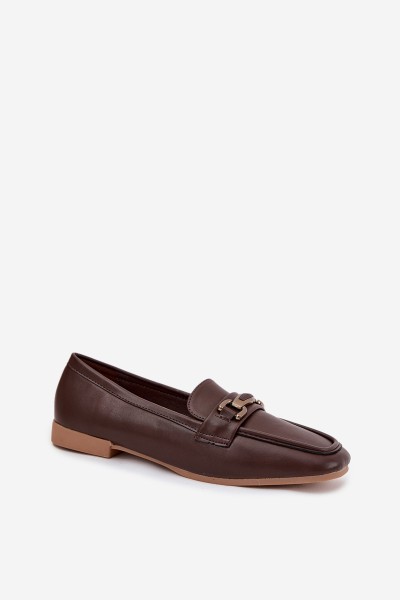 Women's Loafers with Decoration Brown Priscelle 2