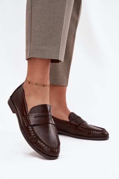 Women's Loafers Eco Leather Brown Lilith
