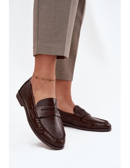 Women's Loafers Eco Leather Brown Lilith