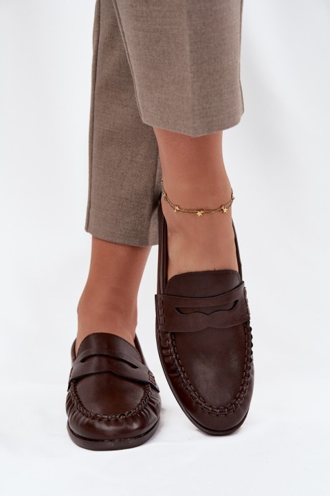 Women's Loafers Eco Leather Brown Lilith