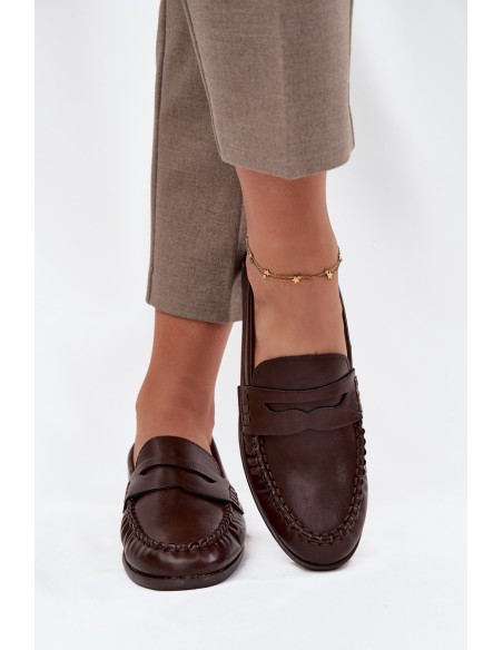 Women's Loafers Eco Leather Brown Lilith