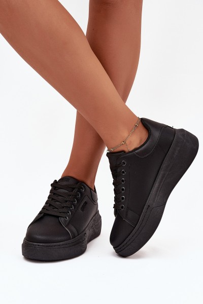 Womens Sneakers On Platform Big Star SS274244 Black