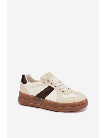 Women's Sneakers On Platform Beige Galivina
