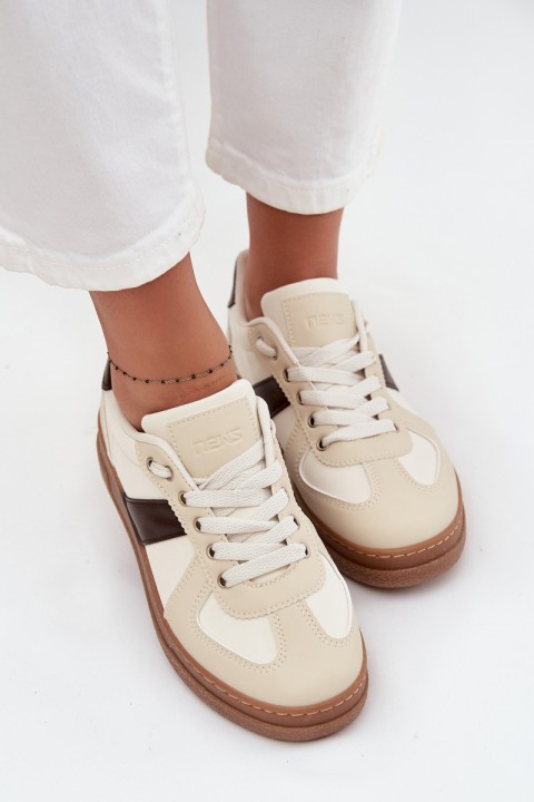 Women's Sneakers On Platform Beige Galivina