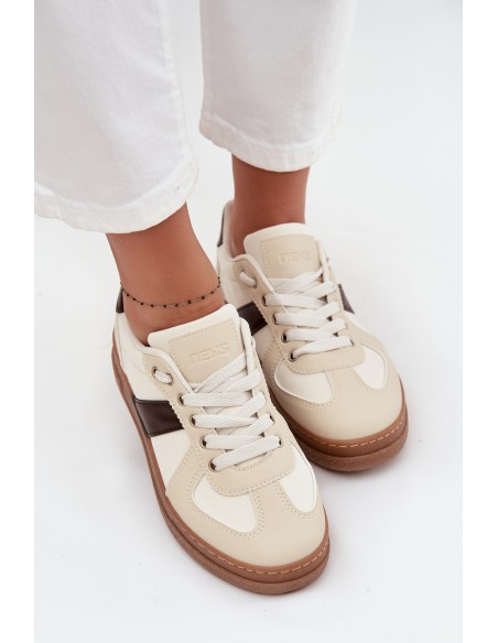 Women's Sneakers On Platform Beige Galivina