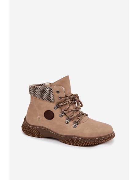 Insulated Trapper Boots Women's Beige Zenaya