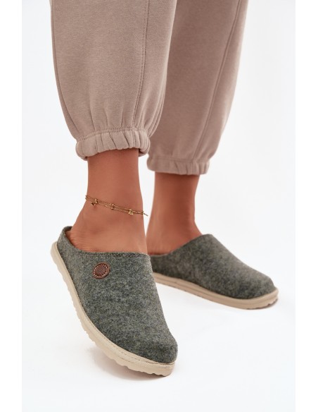 Home footwear women's slippers Inblu CS000047 green