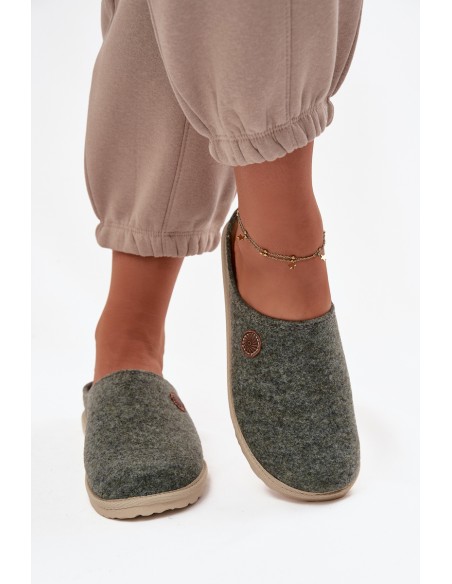 Home footwear women's slippers Inblu CS000047 green