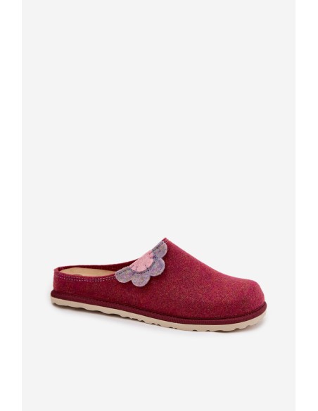 Women's slippers with flower Inblu CS000043 Bordeaux