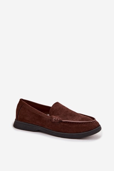 Women's Moccasins From Eco Suede Chocolate Tynara 2
