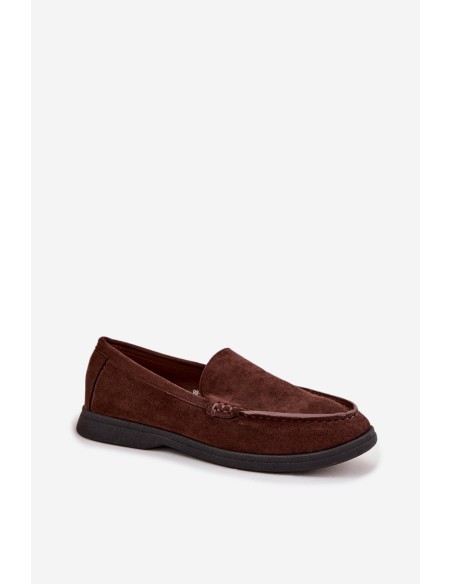 Women's Moccasins From Eco Suede Chocolate Tynara