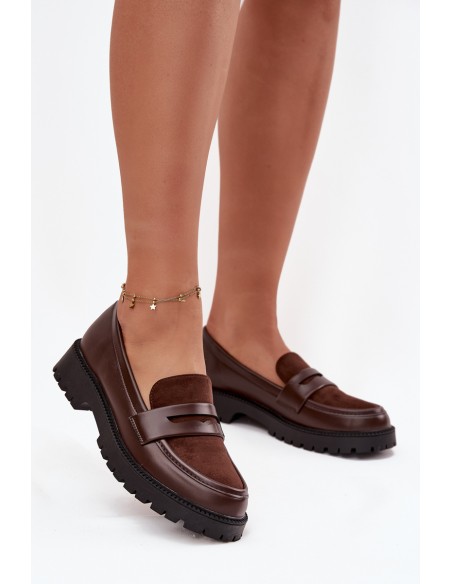 Women's Loafers Made of Eco Leather Chocolate Cailen