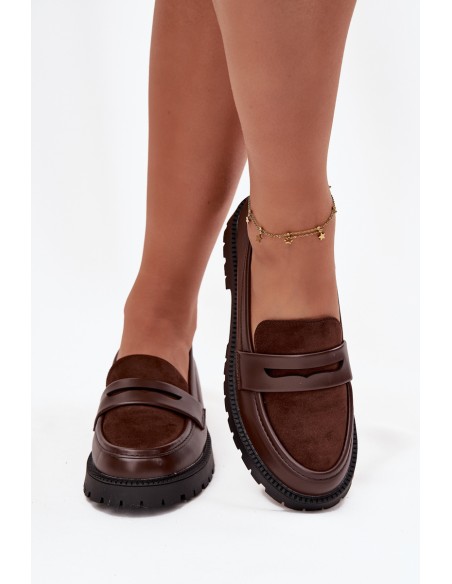 Women's Loafers Made of Eco Leather Chocolate Cailen