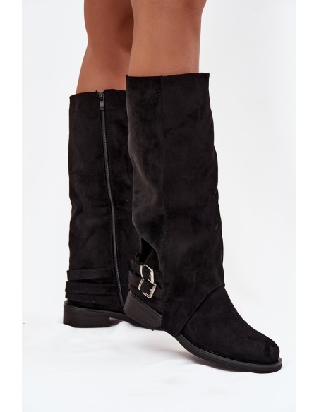 Insulated Women's Boots with Clips Black Umbria