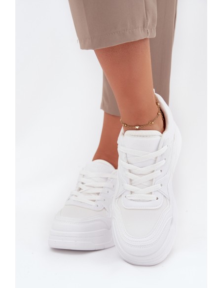 Women's Platform Sneakers Big Star SS274590 HI-POLY SYSTEM White