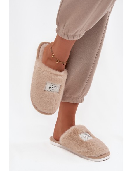 Home Shoes Ladies Furry Beige Maelis