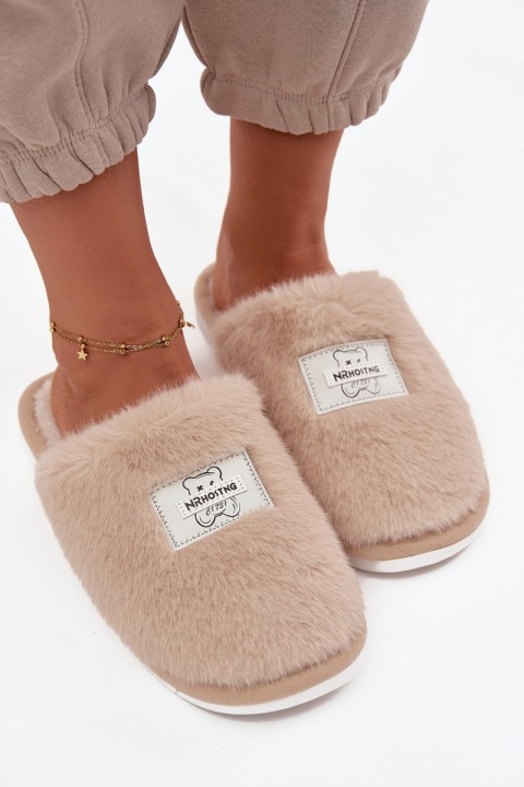 Home Shoes Ladies Furry Beige Maelis