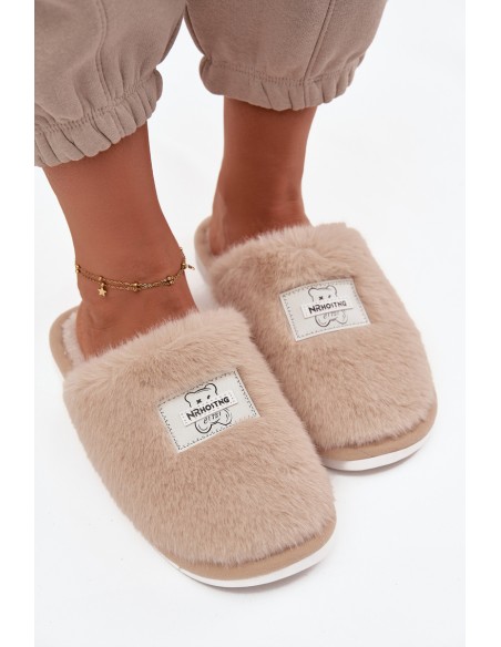 Home Shoes Ladies Furry Beige Maelis