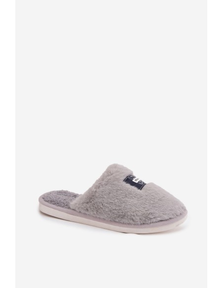 Home Shoes Women's Furry Gray Slippers Maelis