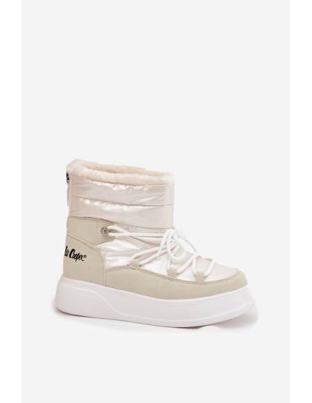Women's Snow Boots On Platform Lee Cooper LCJ 25 03 3815 White