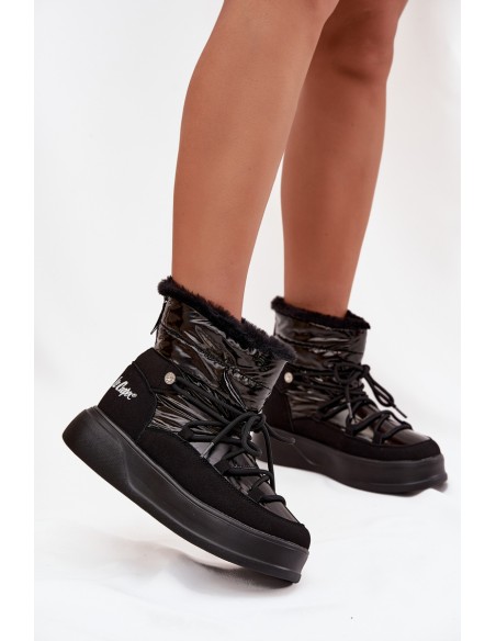 Women Snow Boots On Platform Lee Cooper LCJ 25 03 3814 Black