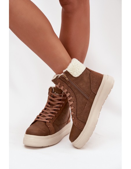 Women's Winter Shoes with Fur Lee Cooper LCJ-25-01-3735 Brown