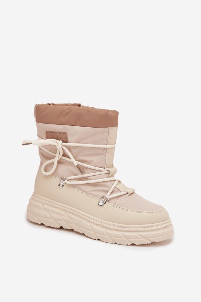 Women's Snow Boots with Zipper Lee Cooper LCJ 25 44 3931 Beige Women's Snow Boots 2