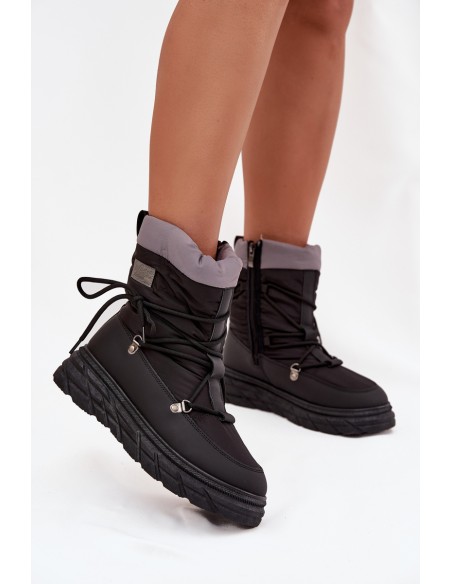 Women's Snow Boots with Zipper Lee Cooper LCJ-25-44-3930 Black