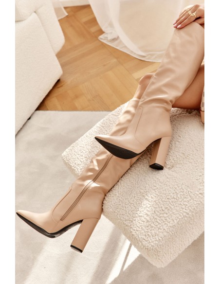 Classic Boots On A Post Nude Mayra