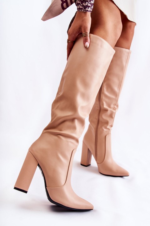 Classic Boots On A Post Nude Mayra
