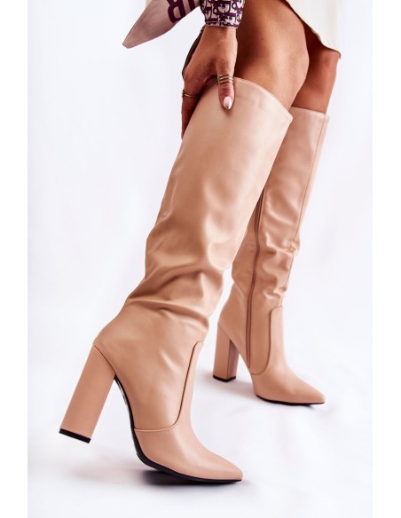 Classic Boots On A Post Nude Mayra