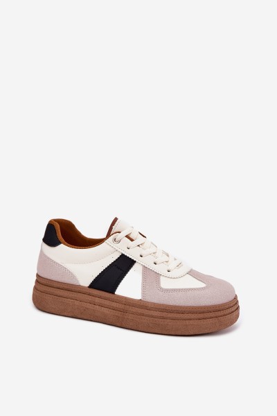 Women's Platform Sneakers Beige Dovina 2