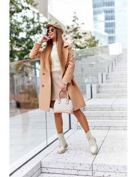 Women's Flat Boots Workers Beige Rozelle