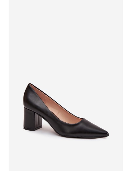 Heeled Shoes On Stiletto Heel With Pointed Toes Black Ryvessa