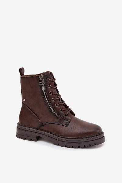 Women's Work Boots Lined Chocolate Ivonelle 2