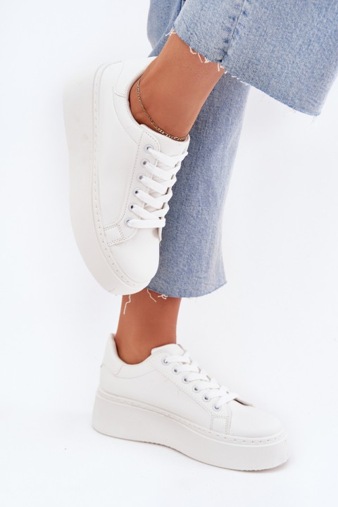 Women's Platform Sneakers White Sallira