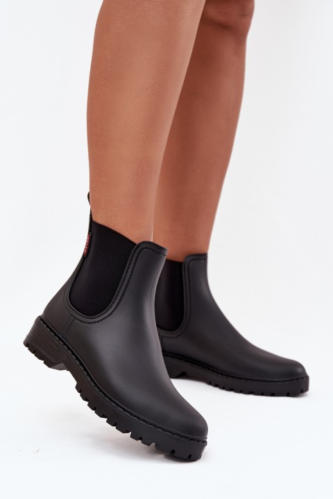 Low Women's Rain Boots Matte Black Birella