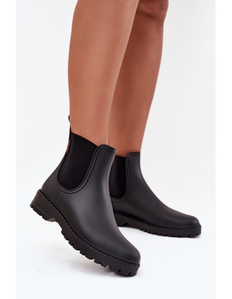 Low Women's Rain Boots Matte Black Birella