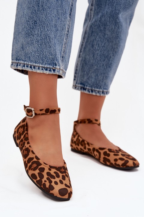 Women's Ballerinas With Strap And Buckle Panterka Janelor