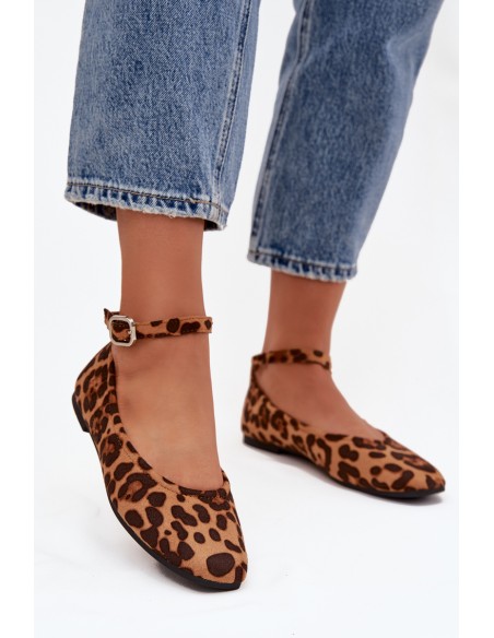 Women's Ballerinas With Strap And Buckle Panterka Janelor