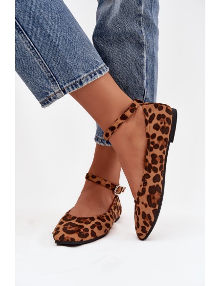 Women's Ballerinas With Strap And Buckle Panterka Janelor